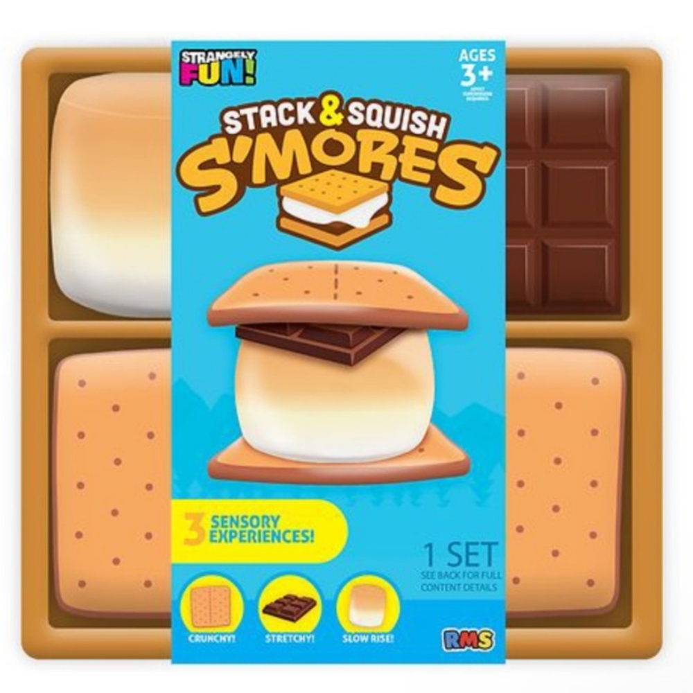 Stack & Squish S'mores Sensory Toy Set Chocko Smell